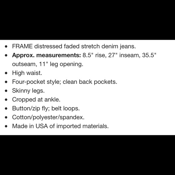 Frame Denim Le a high Skinny Distressed Jean, 25 - Picture 6 of 6